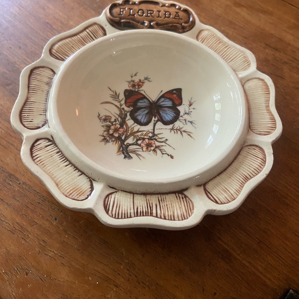 1970’s Treasure Craft Florida Souvenir Dish